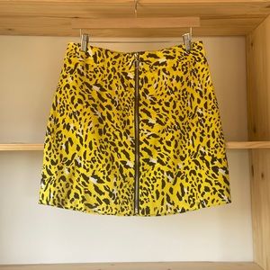 Anima Print Jean Skirt